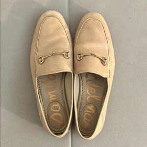 Loafers in Tan with Gold Accents
